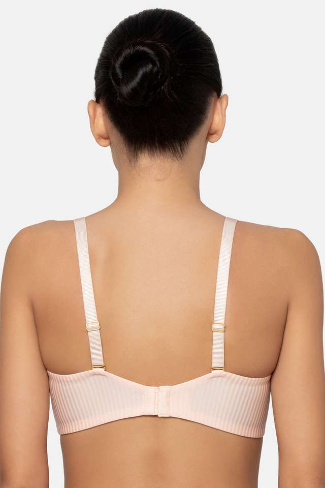 Wired-Fixed-Strap-Padded-Women-s-T-Shirt-Bra