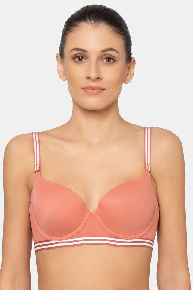 Wired-Fixed-Strap-Padded-Women-s-T-Shirt-Bra