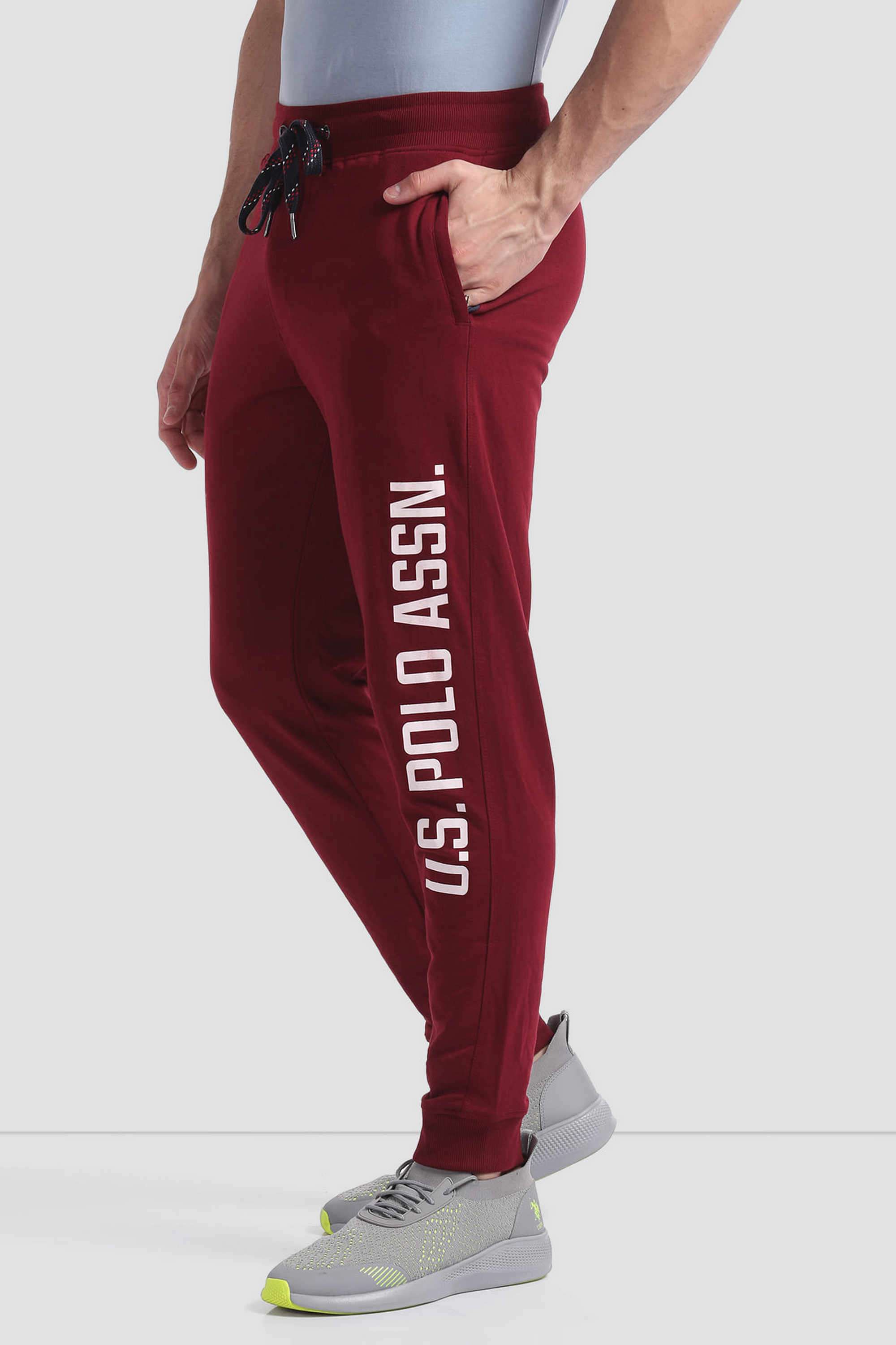 Solid-Cotton-Blend-Regular-fit-Men-s-Track-Pants