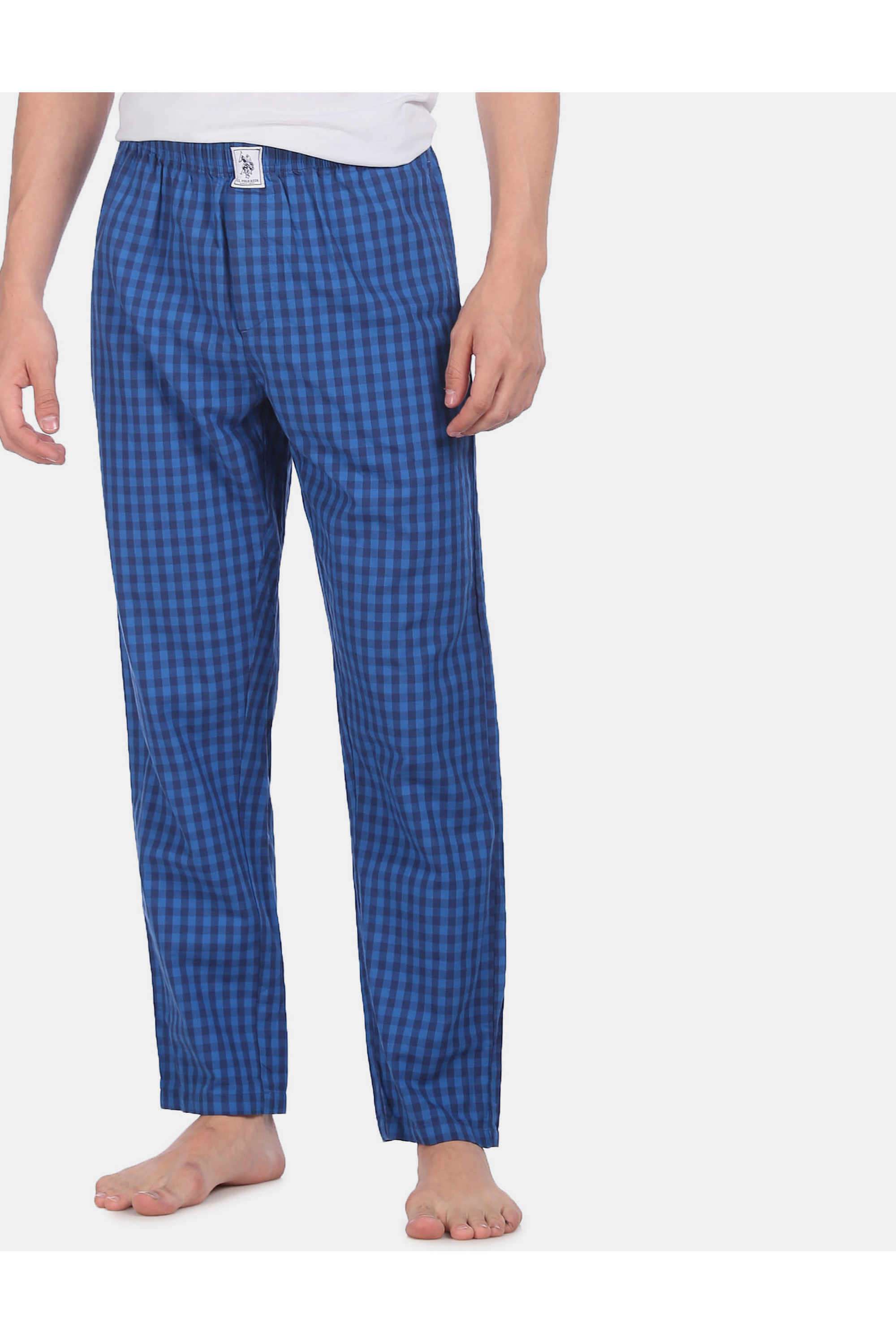 Checks-Cotton-Blend-Regular-fit-Men-s-Track-Pants