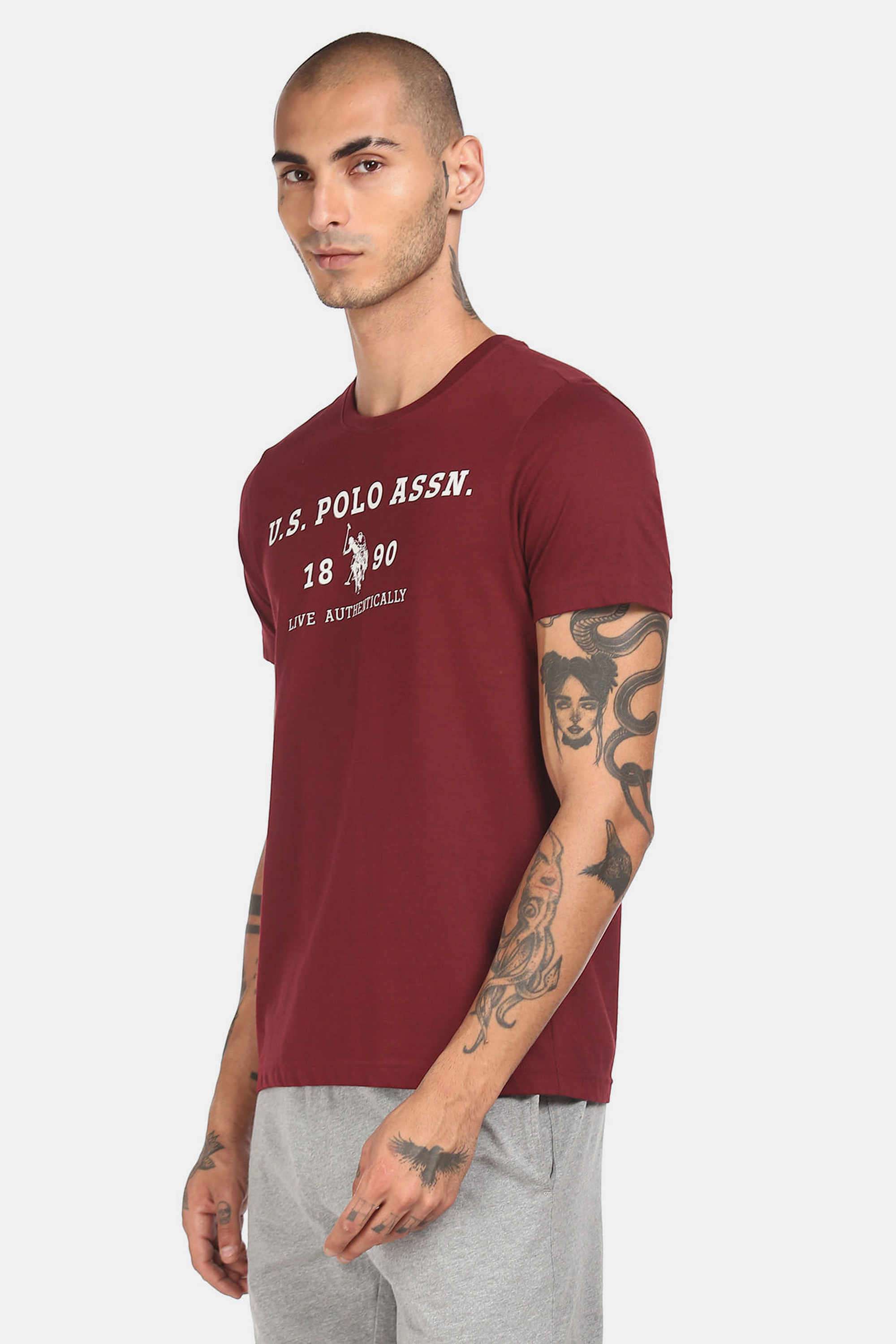 Printed-Cotton-Blend-Round-Neck-Men-s-T-Shirt