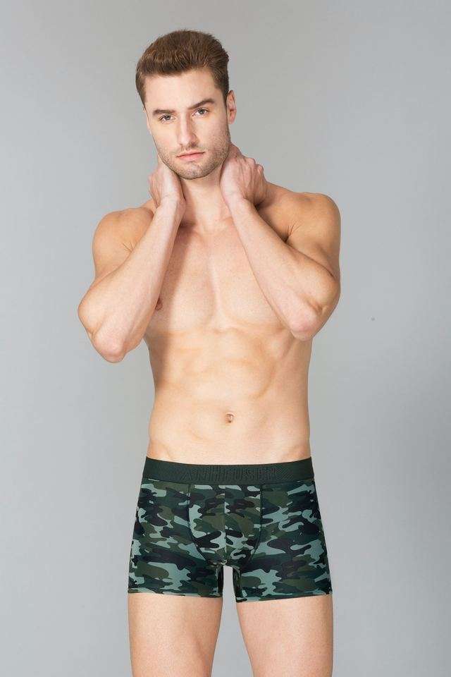 Solid-Polyester-Men-s-Trunks---Pack-of-1