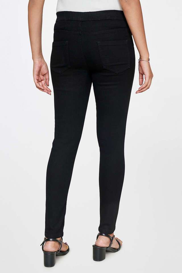 Solid-Cotton-Skinny-Fit-Women-s-Jeans