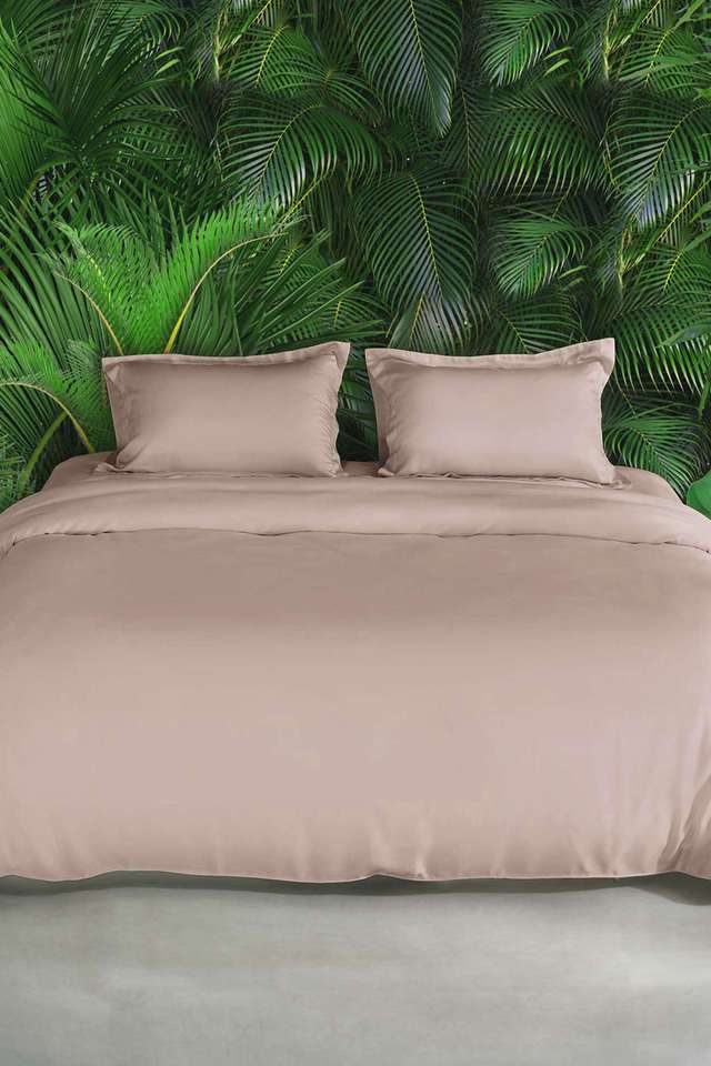 Bamboo-Super-King-Size-Bedsheet-With-2-Pillow-Cover Breathable -Soft-And-Silky-Smooth-Sheet---Misty-Rose