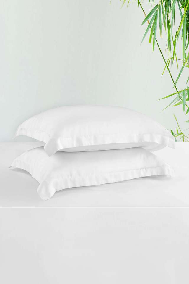 Bamboo-Super-King-Size-Bedsheet-With-2-Pillow-Cover Breathable -Soft-And-Silky-Smooth-Sheet---White