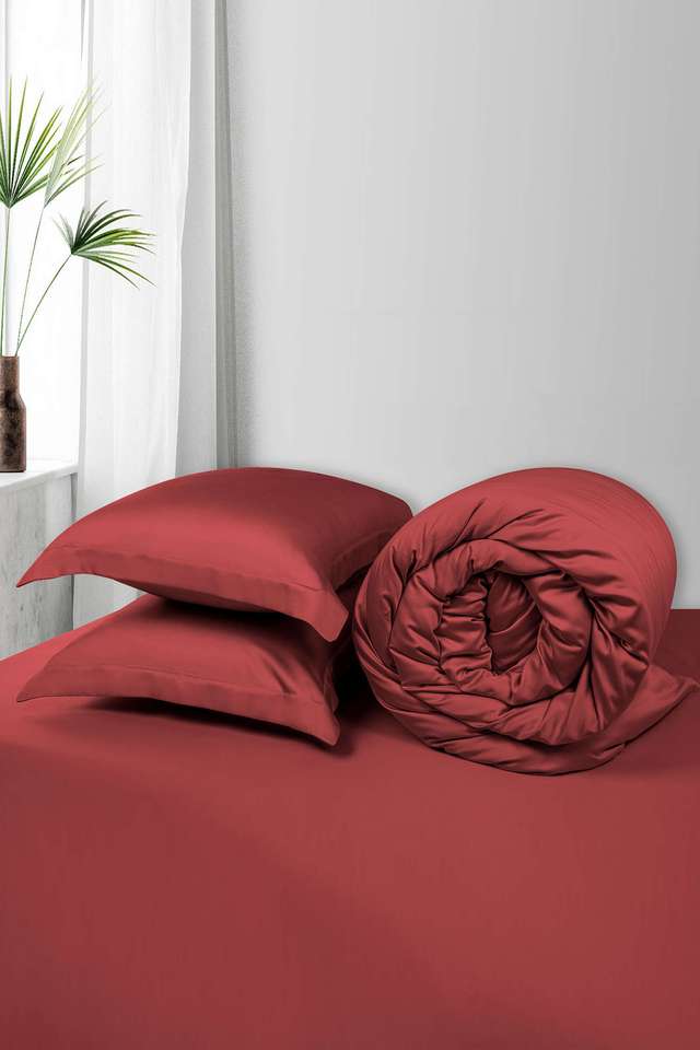 Bamboo-Super-King-Size-Bedsheet-With-2-Pillow-Cover Breathable -Soft-And-Silky-Smooth-Sheet---Baked-Apple