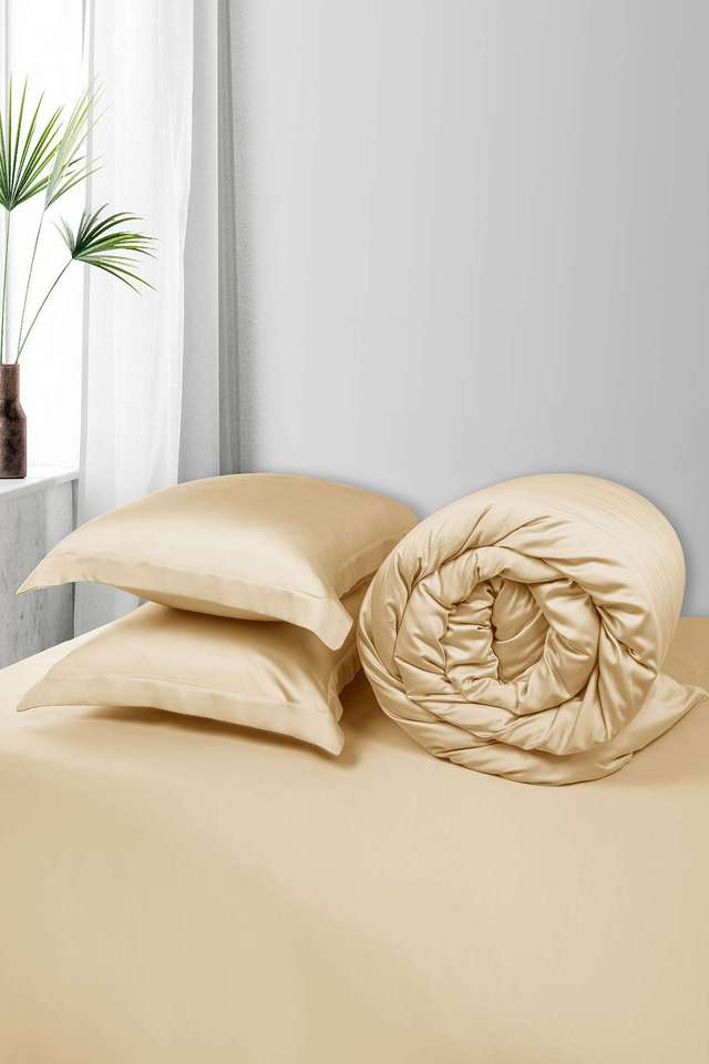 Bamboo-Super-King-Size-Bedsheet-With-2-Pillow-Cover Breathable -Soft-And-Silky-Smooth-Sheet---Pearled-Ivory