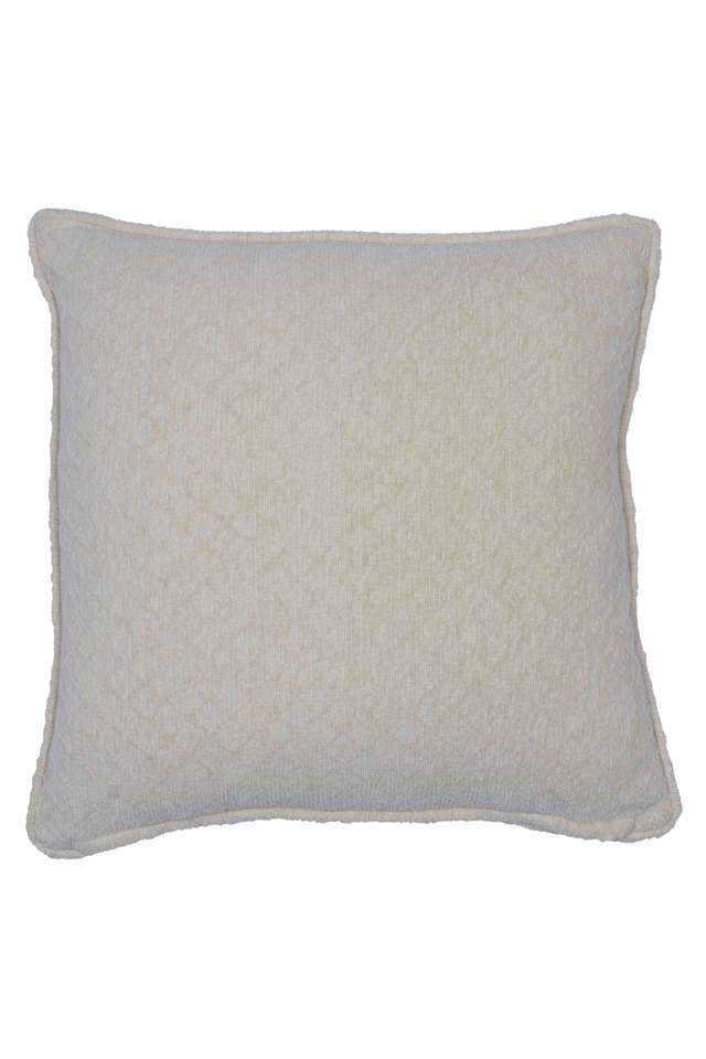 Colorart-Blaize-Solid-Weave-256-GSM-Cotton-Vanilla-Small-Cushion-Cover