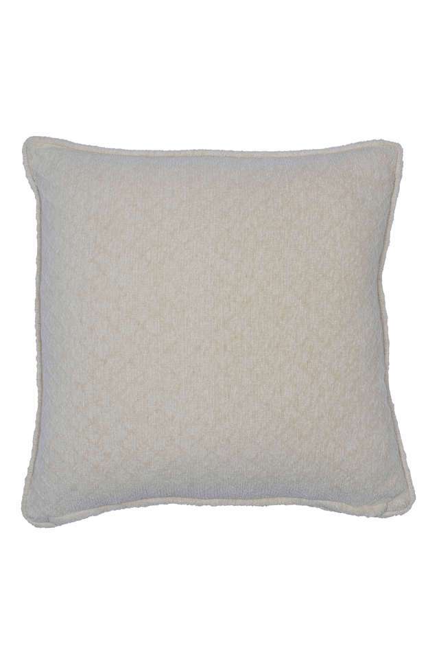 Colorart-Blaize-Solid-Weave-256-GSM-Cotton-Vanilla-Medium-Cushion-Cover