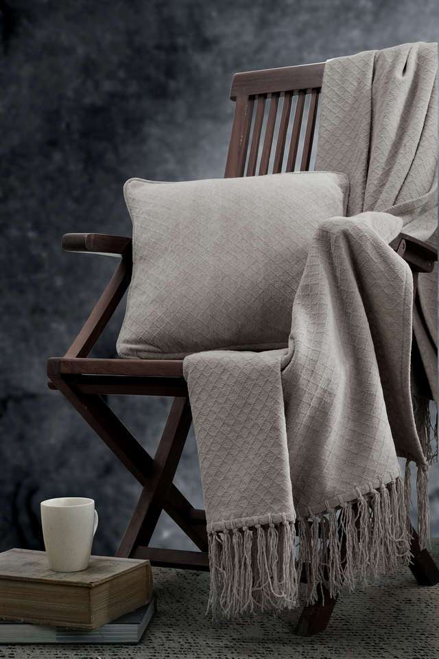 Colorart-Blaize-Solid-Weave-256-GSM-Cotton-Silver-Grey-Medium-Cushion-Cover