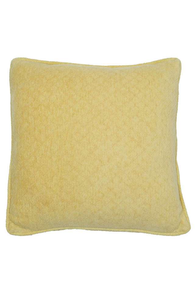 Colorart-Blaize-Solid-Weave-256-GSM-Cotton-Acid-Yellow-Small-Cushion-Cover