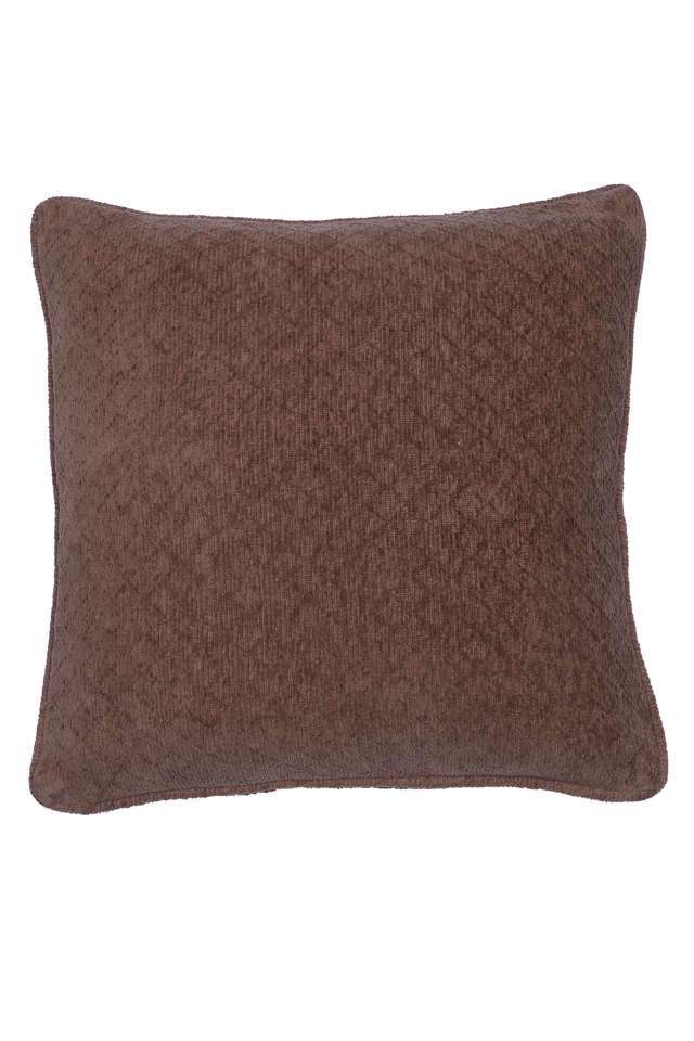 Colorart-Blaize-Solid-Weave-256-GSM-Cotton-Friar-Brown-Small-Cushion-Cover