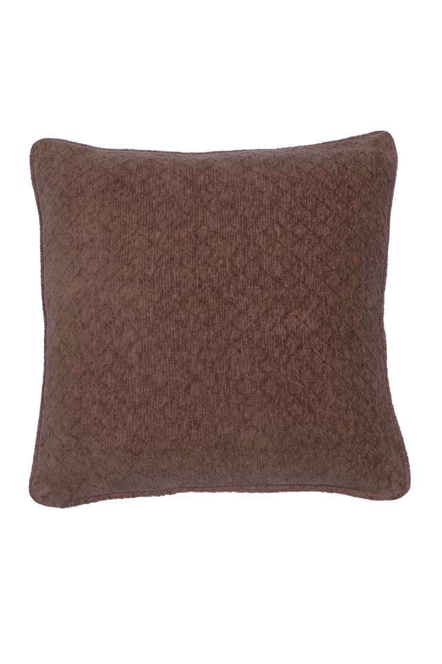 Colorart-Blaize-Solid-Weave-256-GSM-Cotton-Friar-Brown-Medium-Cushion-Cover