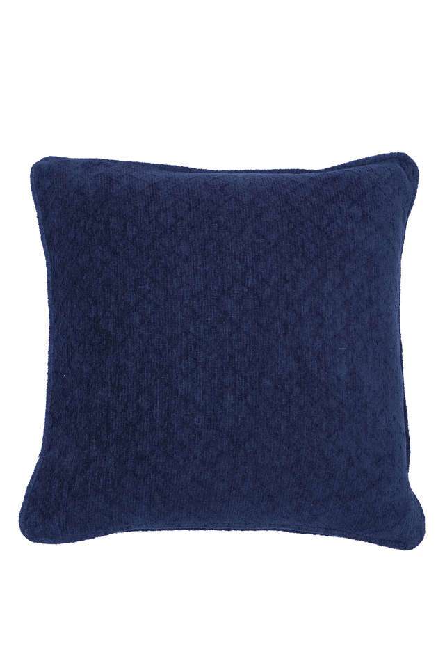 Colorart-Blaize-Solid-Weave-256-GSM-Cotton-Dark-Blue-Small-Cushion-Cover