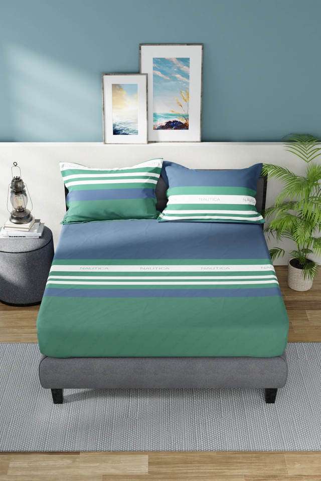 Super-Soft-100--Cotton-Double-Bedsheet-with-2-Pillow-Covers