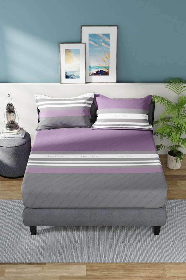 Super-Soft-100--Cotton-Double-Bedsheet-with-2-Pillow-Covers
