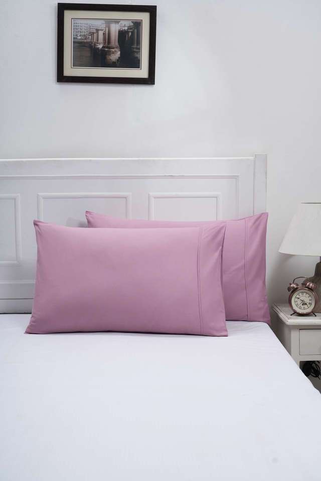 Colorart-Eden-110-GSM-Cotton-Solid-Heather-Rose-Standard-Pillow-Case-Set-Of-2