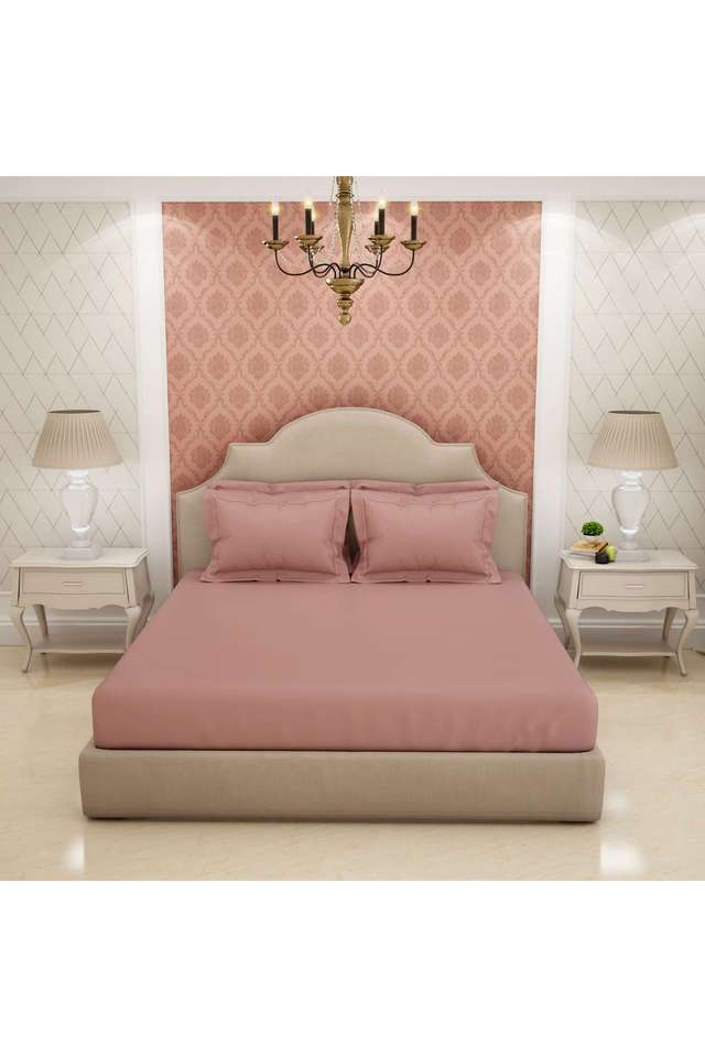 Soft-Feel-600-TC-Cotton-Printed-King-Double-Bed-Sheet-With-4-Pillow-Covers