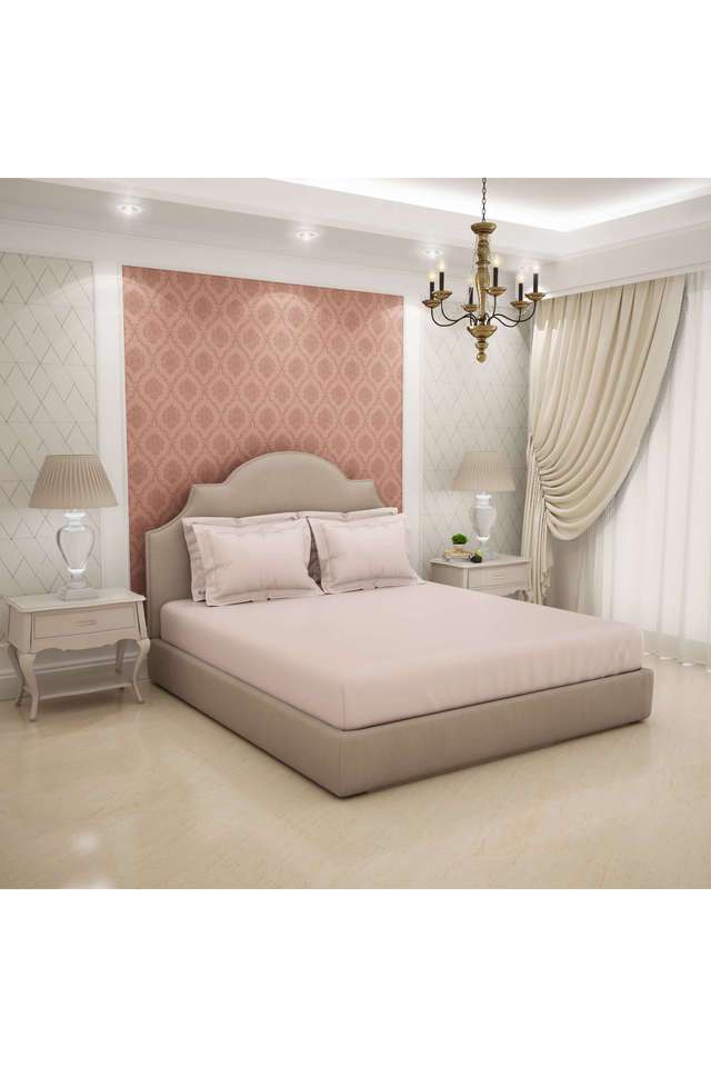 Soft-Feel-600-TC-Cotton-Printed-King-Double-Bed-Sheet-With-4-Pillow-Covers