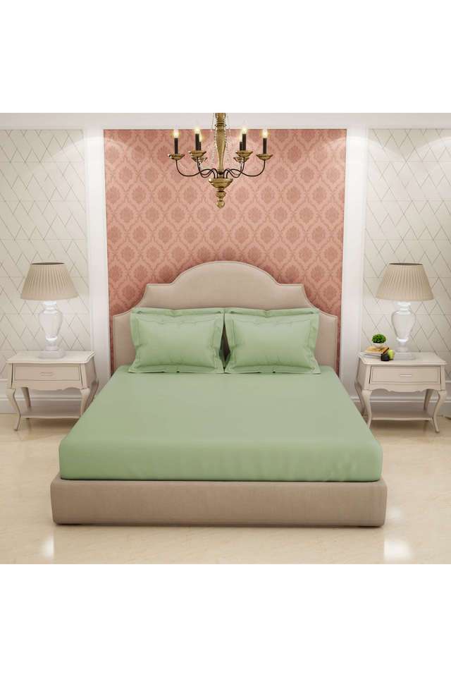 Soft-Feel-600-TC-Cotton-Printed-King-Double-Bed-Sheet-With-4-Pillow-Covers
