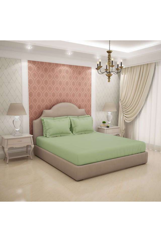Soft-Feel-600-TC-Cotton-Printed-King-Double-Bed-Sheet-With-4-Pillow-Covers