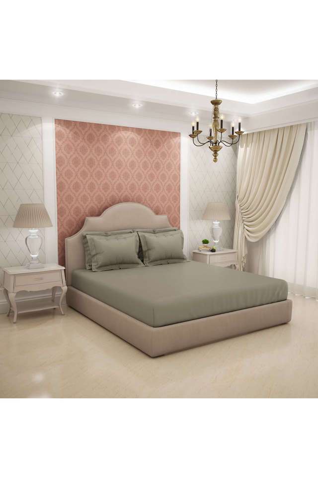 Soft-Feel-600-TC-Cotton-Printed-King-Double-Bed-Sheet-With-4-Pillow-Covers