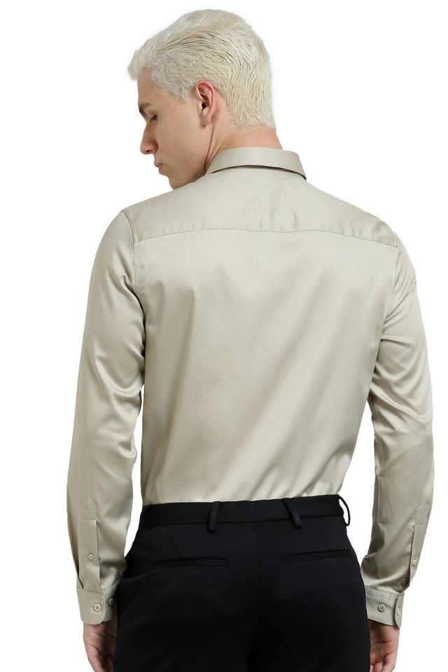 Solid-Cotton-Slim-Fit-Men-s-Casual-Shirt