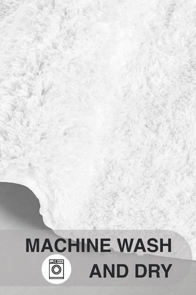 Microfiber-Lamb-Fluffy-Plush-Bath-Mat -Non-Slip-mat-for-Bathroom-Mat-Super-Absorbent-Soft-Carpet -White-(40x60cm)