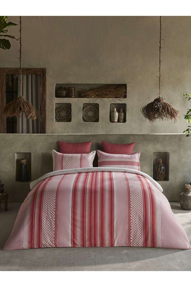 210-TC-Cotton-Traditional-King-Double-Bed-Sheet-With-2-Pillow-Covers