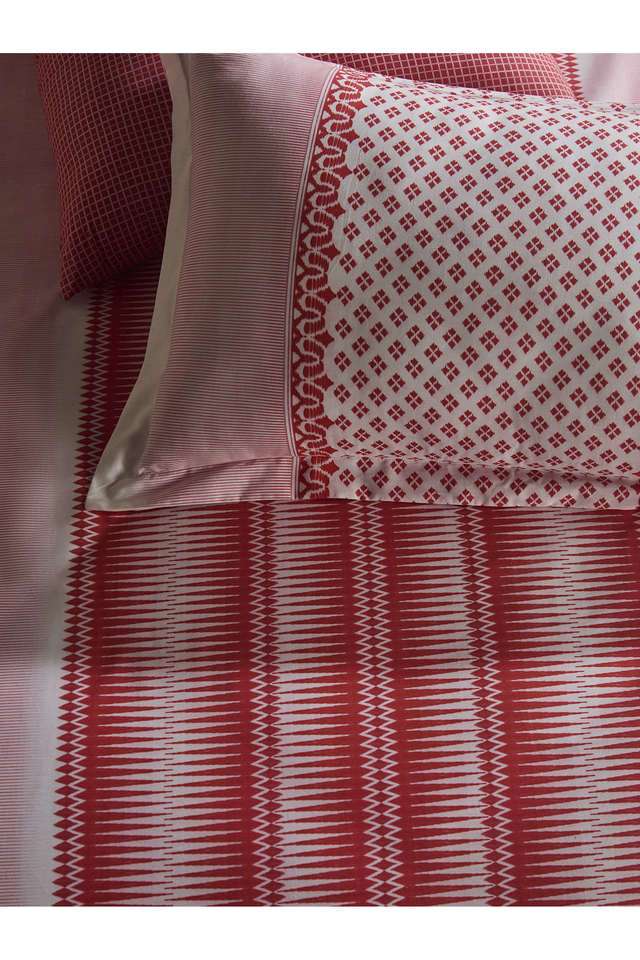 210-TC-Cotton-Traditional-King-Double-Bed-Sheet-With-2-Pillow-Covers