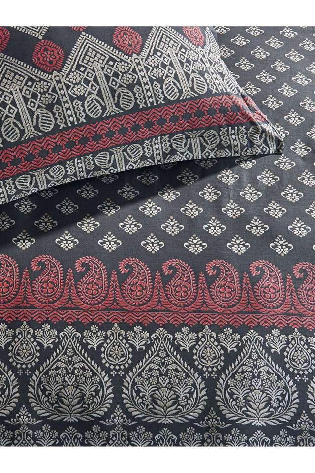 210-TC-Cotton-Traditional-King-Double-Bed-Sheet-With-2-Pillow-Covers