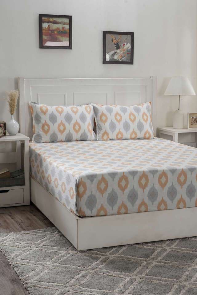 Hermosa-Optimist-Bloom-Lucasta-Red-King-Bed-Sheet-With-Pillow-Case