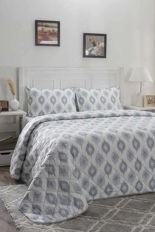 Hermosa-Optimist-Bloom-110-GSM-Lucasta-Blue-Double-Quilt