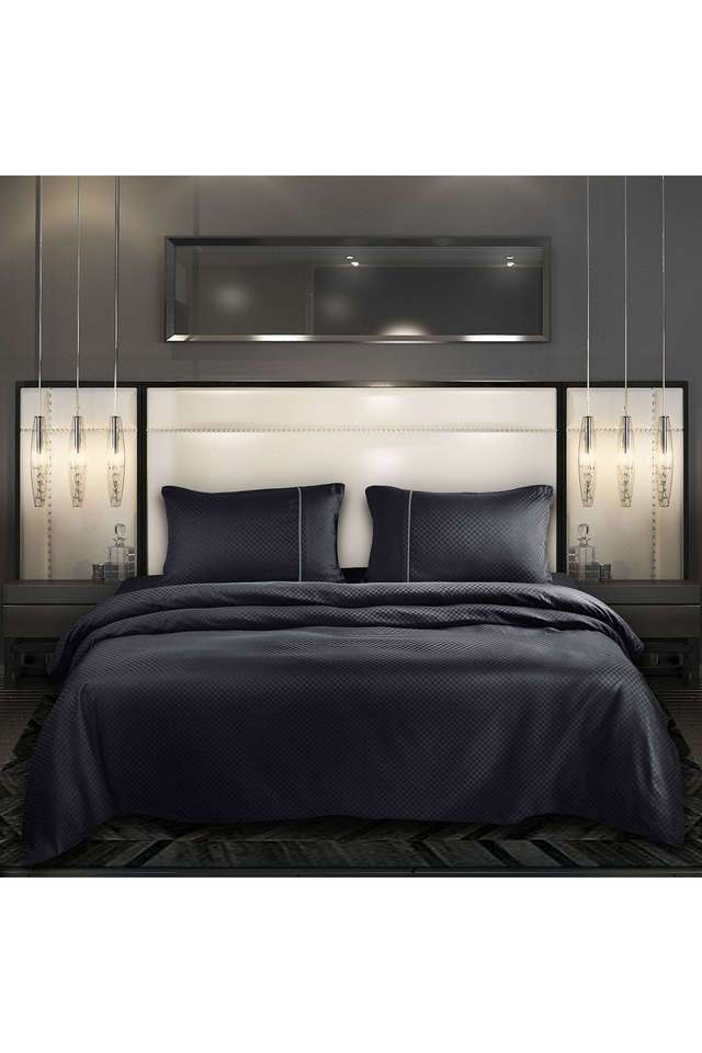 Oxford-Cotton-400-TC-Super-King-Bedsheet-with-2-Pillow-Covers