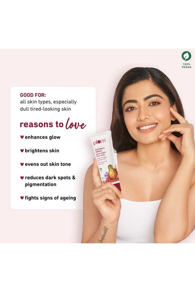 Saffron-and-Papaya-Glow-Bright-Face-Wash---100-ml