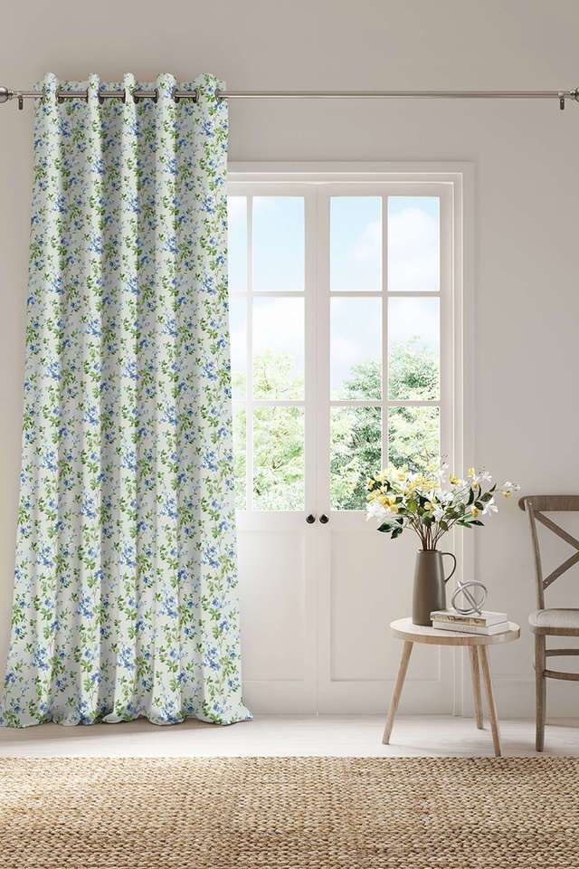 100--Polyester-Floral-Ready-Made-Door-Curtain