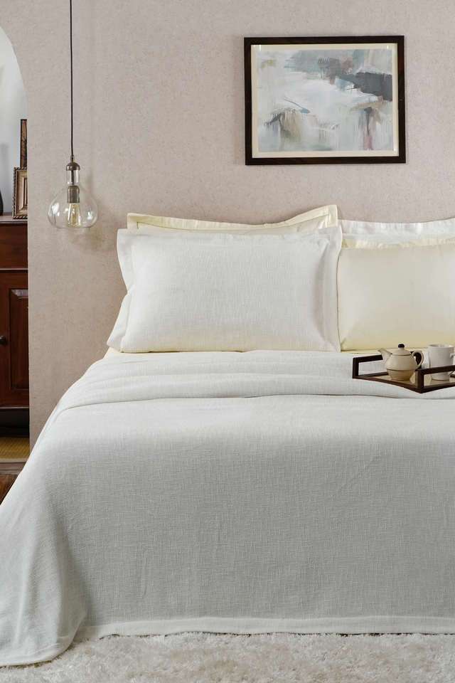Vintage-Tranquil-Essence-Burb-Slub-320-GSM-Weave-Off-White-Double-Bed-Cover