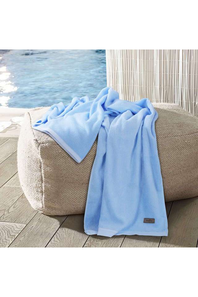 Bamboo-Bath-Towel-Super-Absorbent-&-Soft -Antibacterial -360-GSM -70x150-cm -Pack-of-1 -Light-Blue