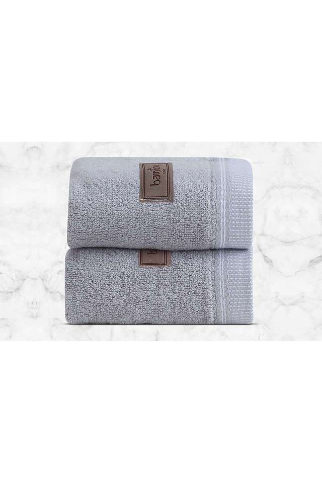 Bamboo-Face-Towel-Super-Absorbent-&-Soft -Antibacterial -360-GSM -33x33-cm -Pack-of-1 -Ash-Grey