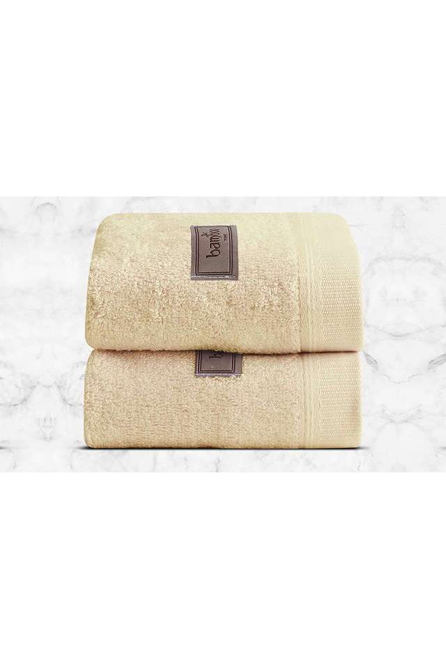 Bamboo-Face-Towel-Super-Absorbent-&-Soft -Antibacterial -360-GSM -33x33-cm -Pack-of-1 -Beige