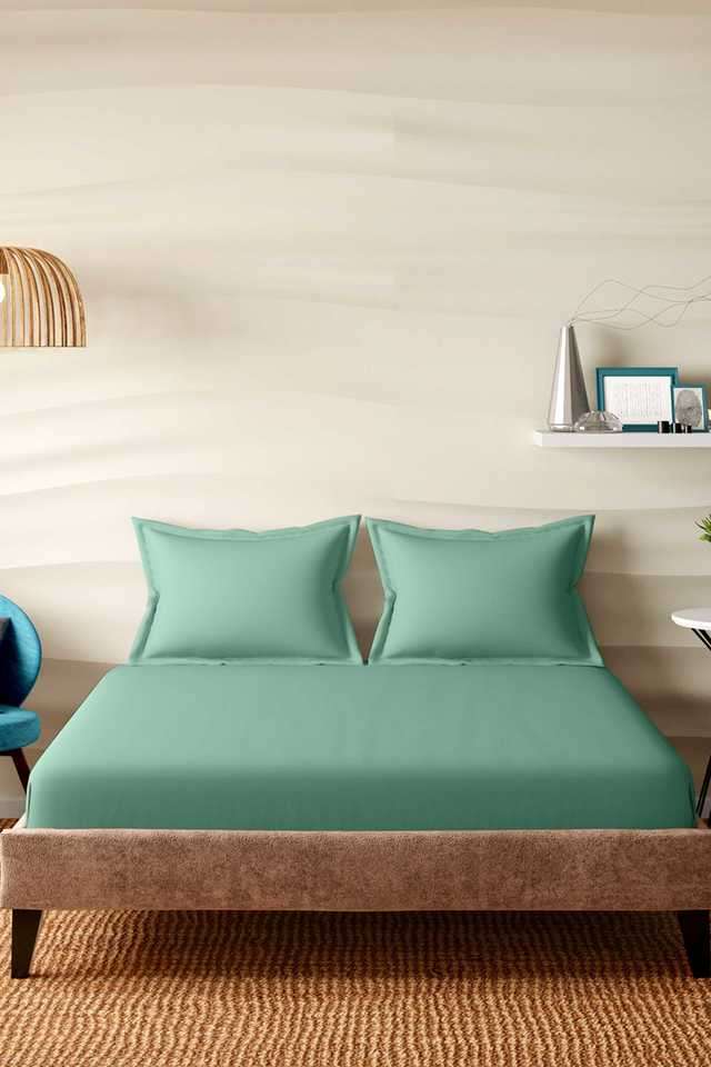 Solid-Green-Color-Super-King-Size-Bedsheet