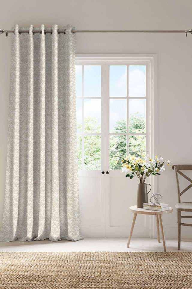 100--Polyester-Floral-Ready-Made-Door-Curtain