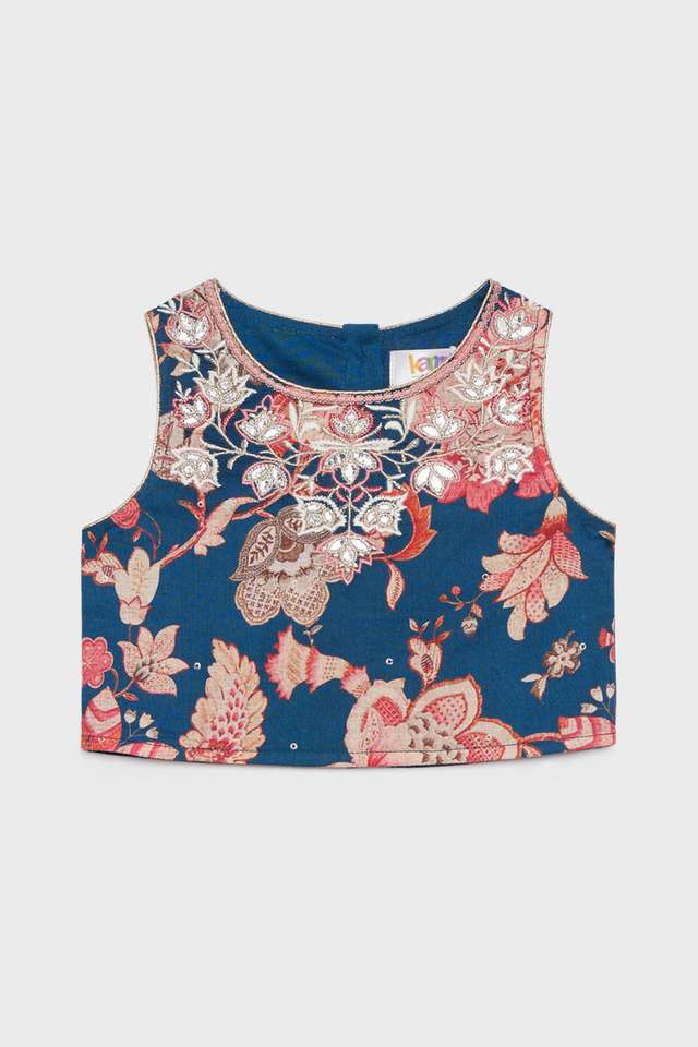 Floral-Blended-Fabric-Regular-Fit-Girls-Ethnic-Set