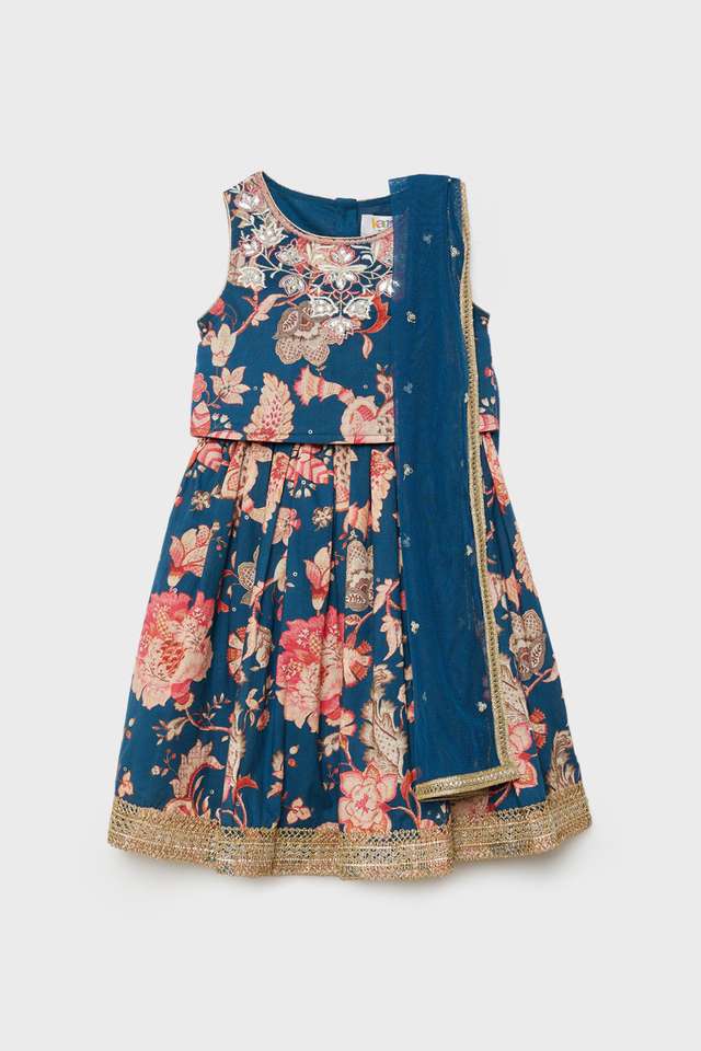 Floral-Blended-Fabric-Regular-Fit-Girls-Ethnic-Set