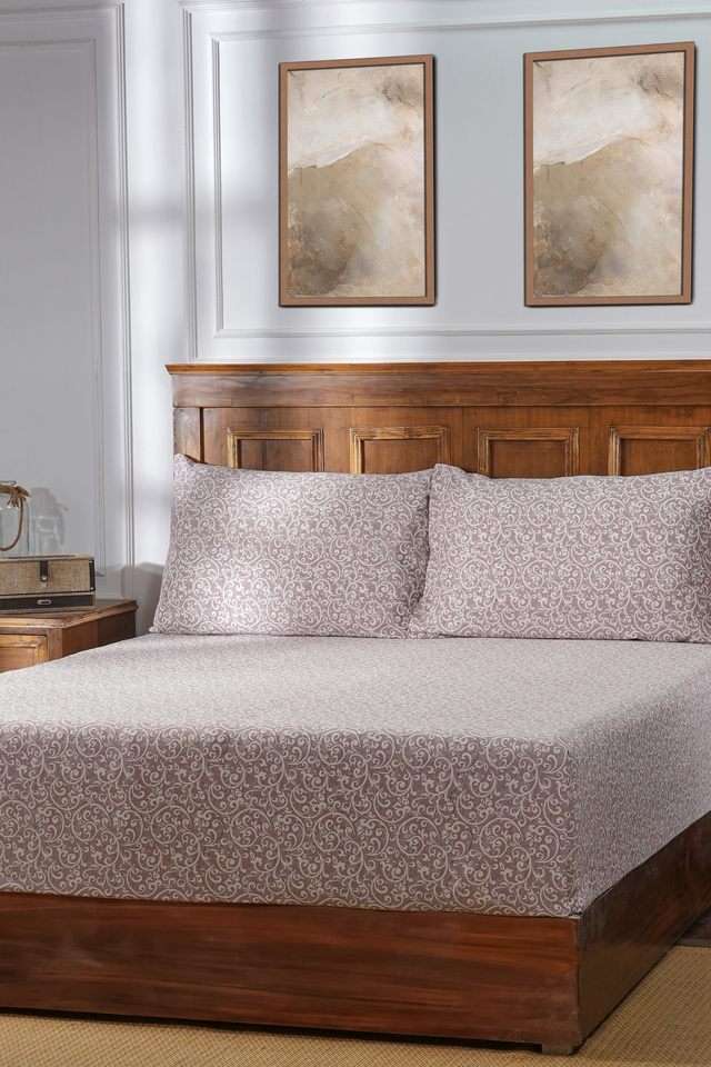 Visual-Treat-King-Pink-Bed-Sheet-with-Pillow-Case