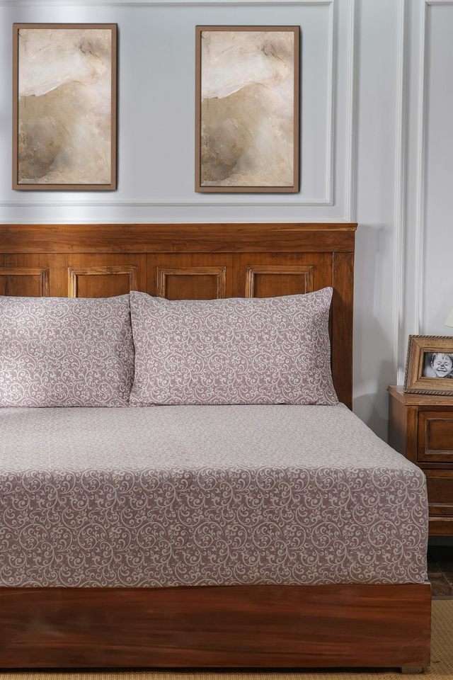 Visual-Treat-King-Pink-Bed-Sheet-with-Pillow-Case