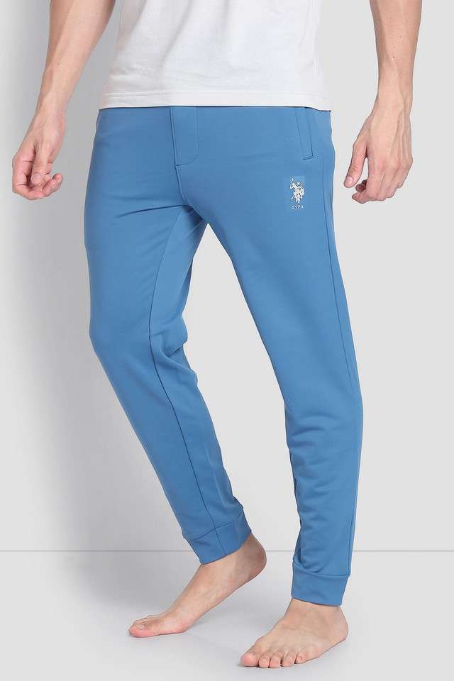 Solid-Polyester-Regular-Fit-Men-s-Track-Pants