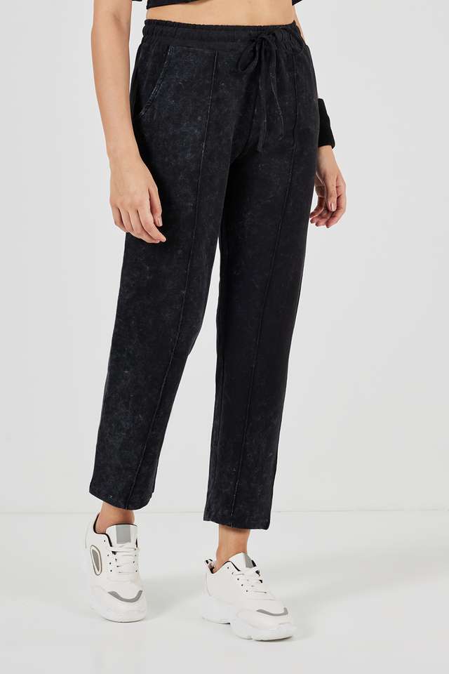 Solid-Full-Length-Cotton-Women-s-Joggers