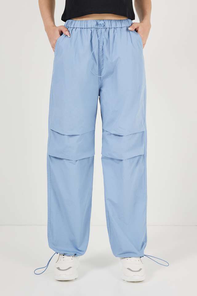 Solid-Full-Length-Cotton-Women-s-Joggers