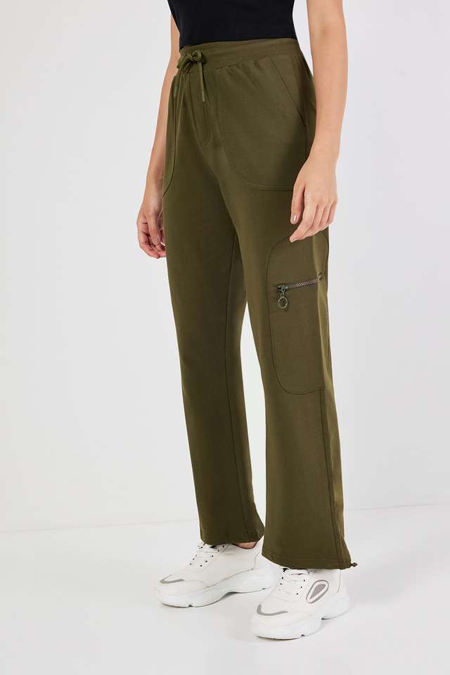 Solid-Ankle-Length-Cotton-Women-s-Joggers